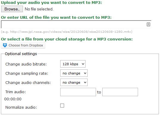 mp3 file bitrate converter online