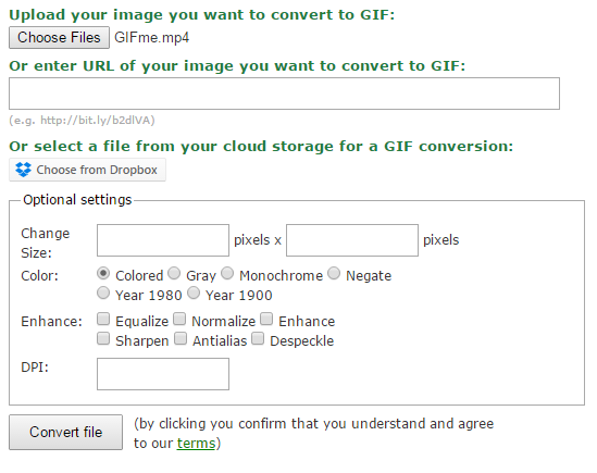 Animated GIF Conversion