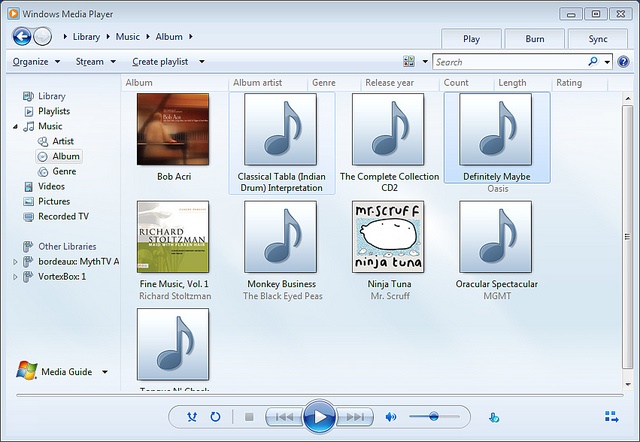 Возможности программы windows media player