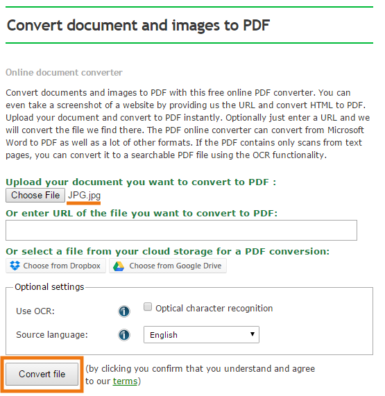 how to convert jpg to pdf on google drive