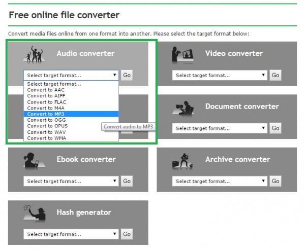 shortcuts convert video to mp3