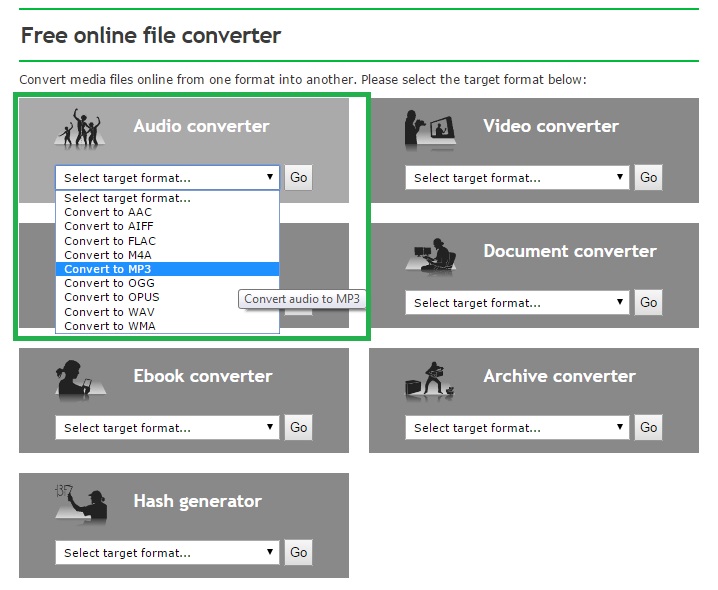 Free Online Video to Audio Converter