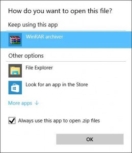 Easily change file associations in Windows 10