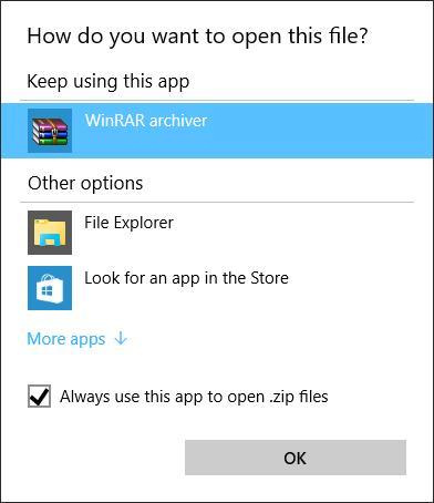 Easily change file associations in Windows 10