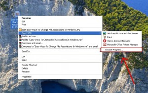 See how to change file extensions associations in Windows