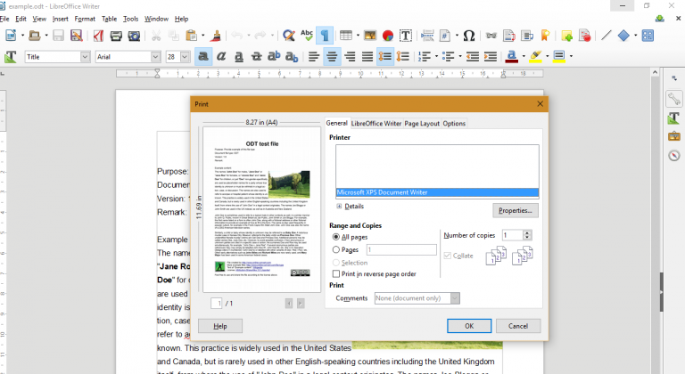 xps document writer to pdf