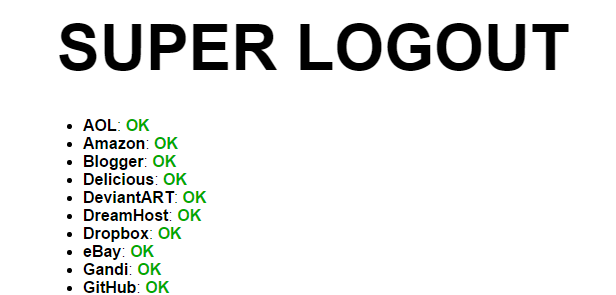 SuperLogout