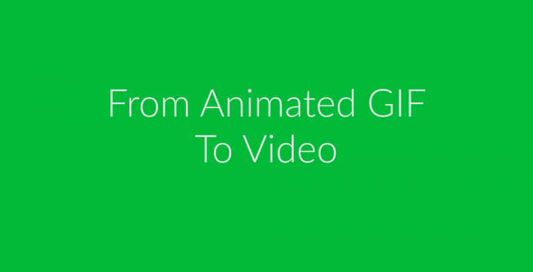 Turn An Animated GIF Into A Video [Tutorial] | Online file conversion blog