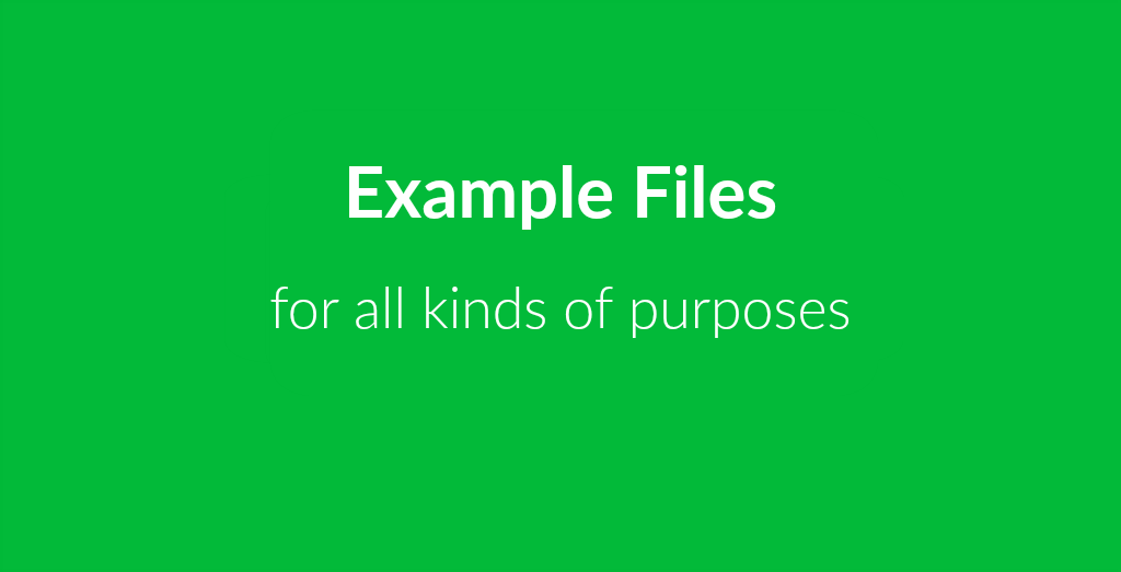 Example Files