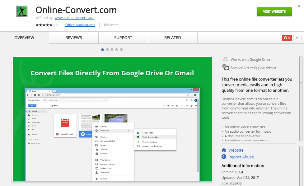 online video converter google drive