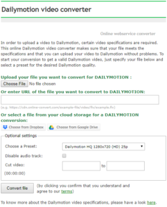Dailymotion Video Converter