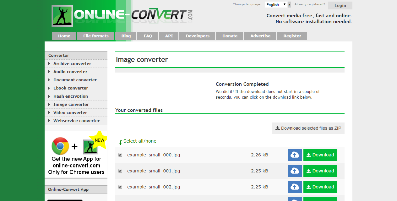 Convert files online for free