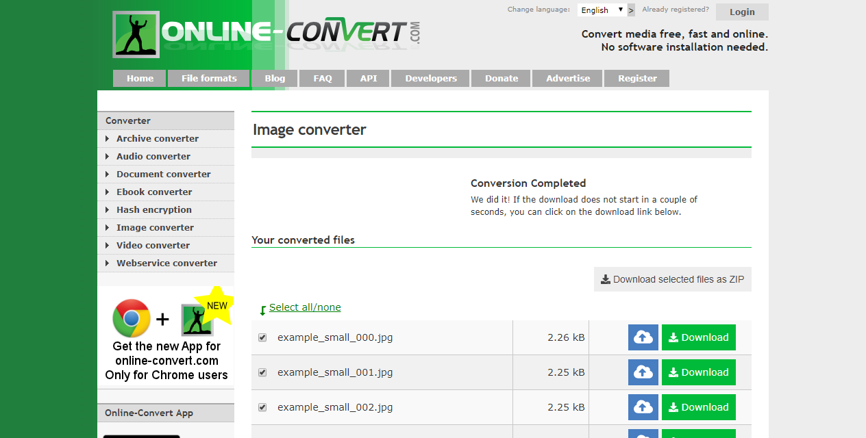 Convert files online for free 