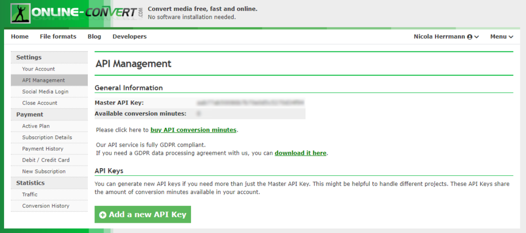 Tutorial #1: How to use the API of online-convert.com