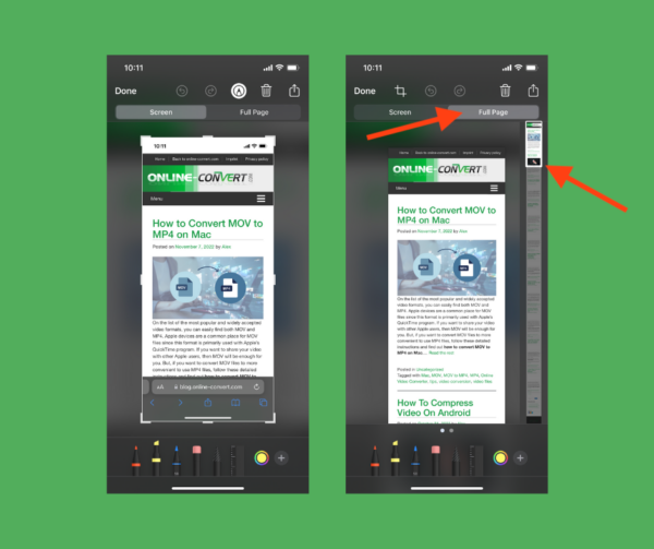 How to Take a Long Screenshot on iPhone Online file conversion blog