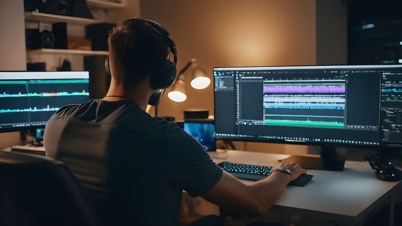 10 Common Video Editing Mistakes to Avoid. A man doing video editing.