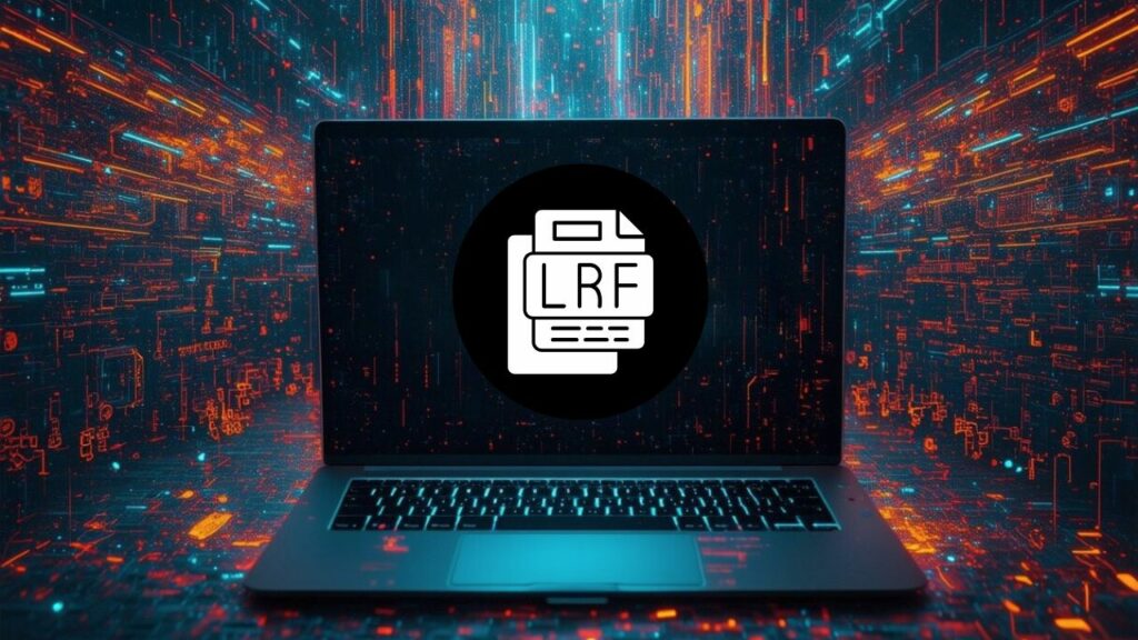 What are LRF files; A laptop showing lrp file.
