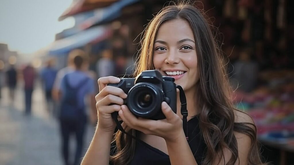 Resolution-vs-Sharpness. a young, female, street photographer