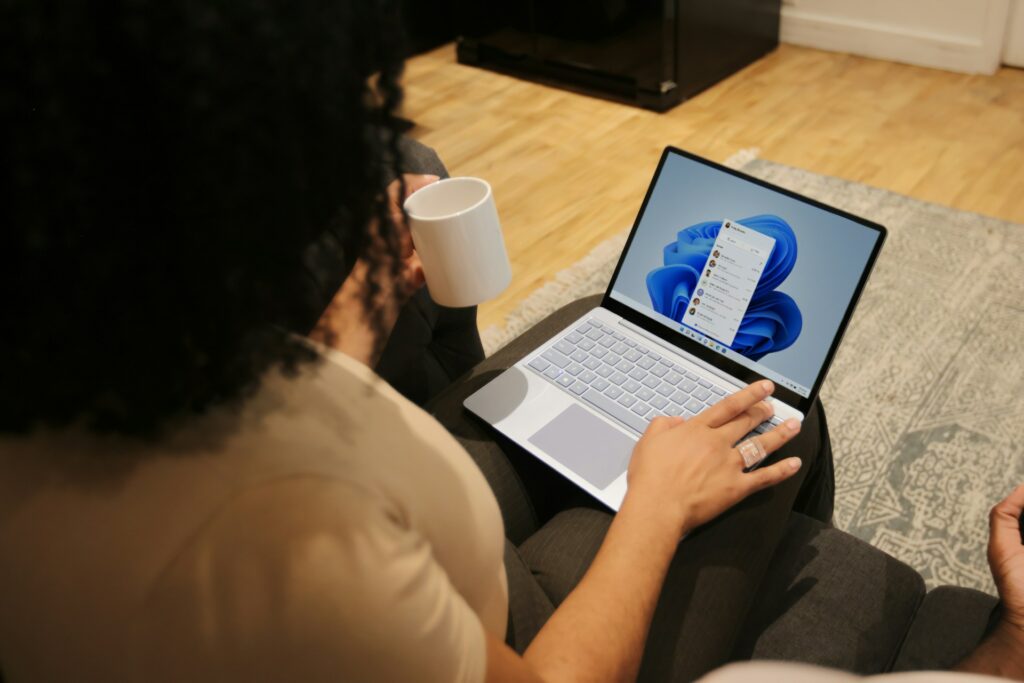 Disable Copilot Features in Microsoft Edge; a woman using a laptop