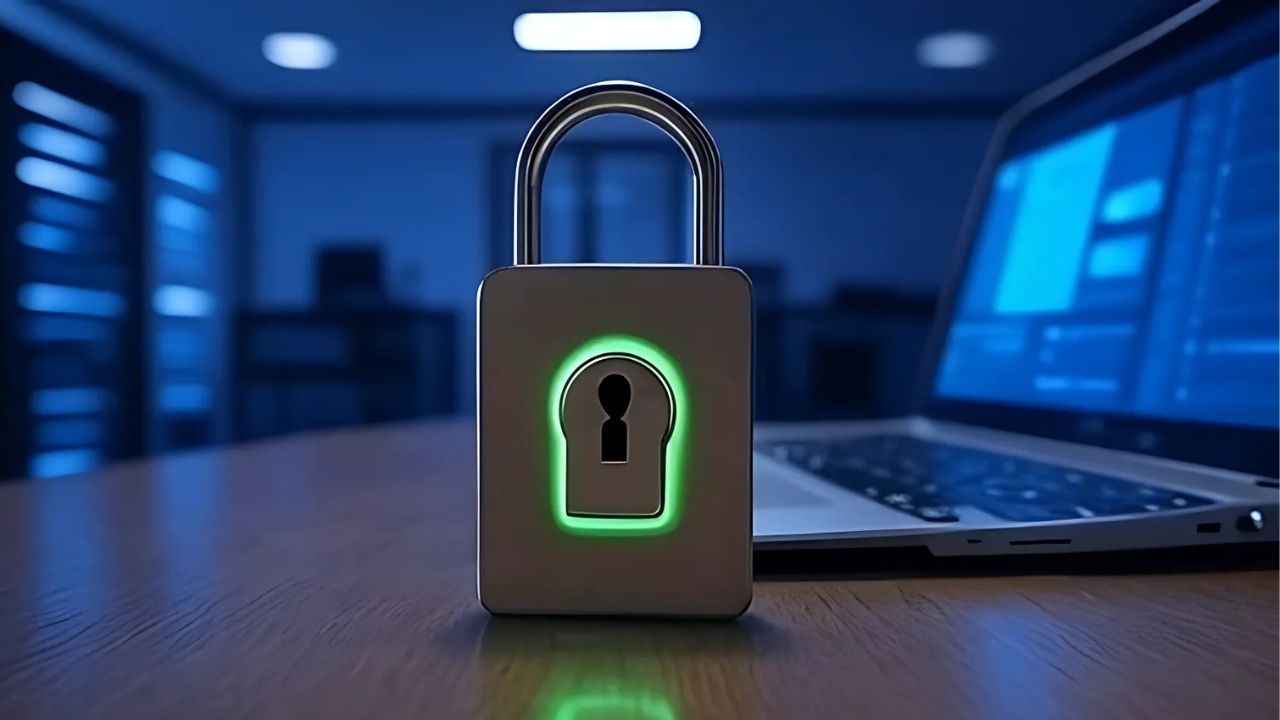 Security lock and laptop; why you should use 2FA apps